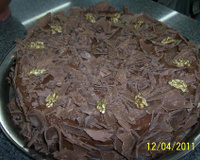 Bolo de chocolate trufado