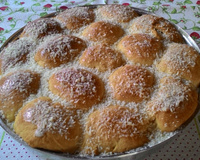 Rosca doce de leite condensado com goiabada