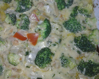 Brócolis com filé de pescada