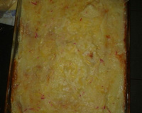 Bife à parmegiana com purê de batata