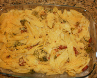 Macarrão especial com brócolis e bacon