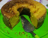 Bolo de milharina com leite condensado