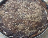 Cheesecake de paçoca e brigadeiro