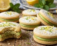 Fiz esse biscoito verde e amarelo do TudoGostoso para ver futebol e acabou antes do apito final
