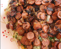 Arrumadinho de arroz com lentilha