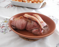 Medalhão assado de filé mignon suíno