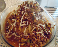 Repolho recheado da tais