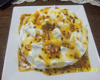 Torta pavê de maracujá