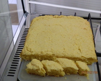 Bolo de farinha de tapioca com milho