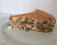 Torta salgada de atum da Maiane