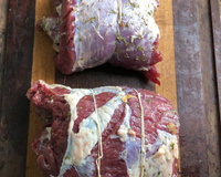 Vazio recheado assado