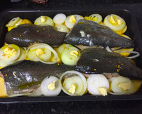 Truta assada à moda mineira