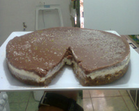 Torta de limão com chocolate