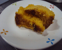 Bolo de milharina com leite condensado