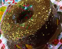 Bolo de cenoura com cobertura de brigadeiro