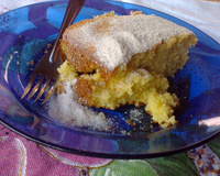 Bolo de fubá com gengibre