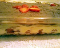 Pavê de morango da Gabi