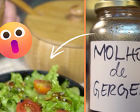Esse molho de gergelim deixa a sua salada molhadinha com um toque oriental