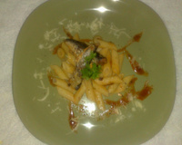 Macarrão Alho e Óleo com Sardinha