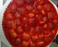 Torta de morango (com biscoito maisena)