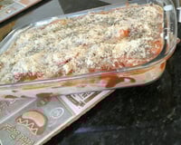 Filé de tilápia com batatas e requeijão ao forno