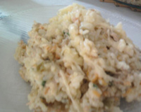 Arroz cremoso de camarão