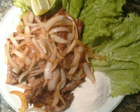 Bife frito rápido e gostoso