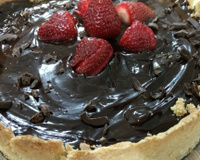 Torta trufada de morango