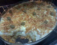 Escondidinho de frango com requeijão