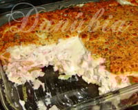 Torta de queijo e presunto