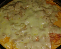 Lasanha de frango e creme de leite