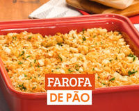 Farofa de pão simples