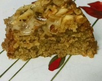 Bolo de aveia e açúcar mascavo