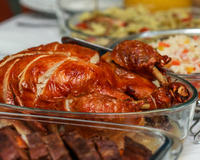 Chester ao molho de laranja