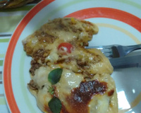 Escondidinho de carne moída e mandioquinha salsa