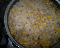 Carne moída com arroz