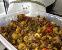 Escabeche colorido de berinjela do Vitor