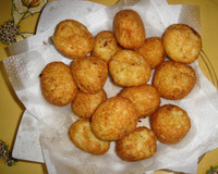Bolinho de bacalhau e mandioca