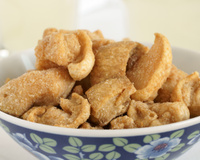 Torresmo vegano é fácil de fazer, fica crocante e muito sequinho