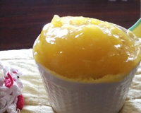 Bolo de laranja de caneca