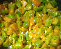 Refogado de quiabo com abóbora