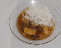 Carne de panela com mandioca