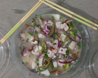 Delicioso ceviche de tilápia