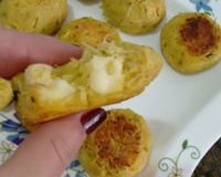 Bolinho de batata doce com frango