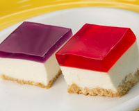 Mini cheesecake de gelatina