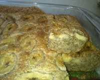 Bolo de banana com linhaça