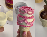 Mini bolo na casquinha: docinho criativo que encanta crianças e vira lembrancinha perfeita!