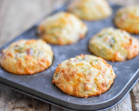 Muffin de queijo e bacon: receita deliciosa e fácil de fazer