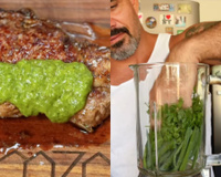 "Muito melhor que chimichurri, segredo de família": Juliano Cazarré revela receita do molho verde da vovó Luísa