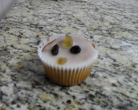 Cupcake de frutas cristalizadas
